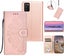 Galaxy a02s embossed PU leather wallet case mandala totem rose gold Carousel 1