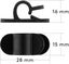 Goobay: Cable Management - 6 Piece Set (Black) Carousel 3