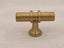 TBar Circular Cabinet Door and Drawer Handles 50mm Brushed Brass Carousel 2