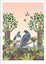 Kereru and Kauri Art Deco Print Carousel 1