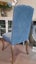 LAST SET OF 5 - Cathy Upholstery dining chair - BLUE Velvet *Floor Models Carousel 6