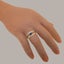 Rose Gold Sapphire & Cubic Zirconia Womens Band Ring - Full 14k UK Hallmark Carousel 5