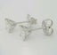 NEW 14k White Gold 1.06ctw Square Princess Brilliant Cut Diamond Stud Earrings Carousel 4
