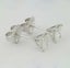 NEW 14k White Gold 1.06ctw Square Princess Brilliant Cut Diamond Stud Earrings Carousel 8