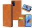 Oppo A54 5G PU leather slim flip case concealed magnet tan Carousel 1