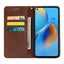 Nokia 3 PU leather slim flip case concealed magnet brown Carousel 4