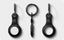 Spigen Apple AirTag Valentinus Case - Black w/ KeyRing Carousel 10