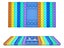 2 X Blue Yellow Big Size Push Pop Game Fidget Toy Chess Board Game with Dice Carousel 4