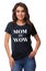 Inkmeso Crew Neck Mom Wow Graphic Tshirt Short Sleeve Women Cotton Tee Carousel 1