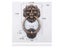 20cm Antique Lion Door Kicker Lionhead Porter For Home Decoration Carousel 6