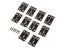 50Pcs 24*16mm Furniture Hinge Cabinet Drawer Door Butt Hinge Antique Wood Carousel 6