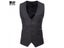 Herringbone Tweed Mens Slim Fit Formal Business Vest Carousel 1