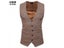 Herringbone Tweed Mens Slim Fit Formal Business Vest Carousel 4