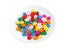 100 Pcs 15mm Colorful Flower Flatback Wooden Buttons For Sewing Scrapbooking Carousel 3