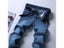 Spring Autumn Men's Straight Blue Stretch Denim Trousers 28-40 Carousel 5