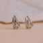 18K White Gold Crystal Huggie Earrings "Regina" Carousel 5