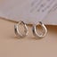 18K White Gold Crystal Huggie Earrings "Regina" Carousel 6