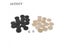 30pcs Wooden Draughts Checkers Backgammon Chess Pieces Kid Board Game Kid Carousel 3