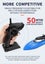 RC Boat, 2.4GB Long lasting Remote Boat, Rechargeable, Black Carousel 8