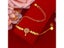 18K Gold Plated Bracelet For Women With Watermelon Bead Pendant Chain Carousel 1