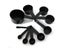Black Plastic Measuring Cups 10pcs/lot Measuring Spoon Kitchen Tools Measuring Carousel 1