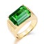 Simulated Emerald Ring / Open Size Carousel 1