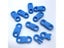 10Pcs 8mm Side Release Buckle Curved Parachute 550 Paracord Bracelet DIY Dog Carousel 1