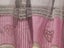 New Coffee Short Curtain Striped Mosaic Cabinet Curtain Double Color Lace Half Carousel 5