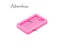 DY0575 Shiny Hologram Rectangle Keychain Mould Silicone Epoxy Resin Mold Carousel 6