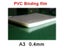 50PCS/LOT ReadStar A3-40C PVC Binding Film 297x420mm 0.4mm A3 Transparent Carousel 1