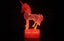 Unicorn 3D Night Lamp LED Light, Power By USB, 7 Changeable colors Carousel 3