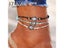 17KM Vintage Women's Multiple Layers Turtle Rope Anklet For Beach Carousel 2