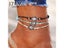 17KM Vintage Women's Multiple Layers Turtle Rope Anklet For Beach Carousel 6