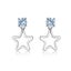 925 Sterling Silver Star Sky Blue Topaz Earrings "Sitara" Carousel 3