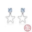 925 Sterling Silver Star Sky Blue Topaz Earrings "Sitara" Carousel 8