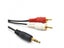 3.5mm Male Jack To AV 2 RCA Male Cable Cord For Various Devices 1.5M/3M/5M/10M Carousel 7
