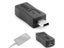 1 PC Micro USB Female To Mini USB Male Adapter Charger Converter Adapter Type C Carousel 6