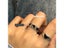 HUANZHI New Individuality Baroque Vintage Hit Colour Love Heart Metal Rings For Carousel 5