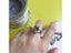 HUANZHI New Individuality Baroque Vintage Hit Colour Love Heart Metal Rings For Carousel 6