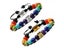 DIEZI Christmas Gift 7 Chakra Tree Of Life Charm Bracelets Multicolor Beads Carousel 5
