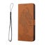 moto g34 embossed PU leather wallet case floral & tiger brown Carousel 3