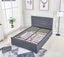 CAVINDESH QUEEN BED BASE GREY COLOUR FABRIC WITH FOUR DRAWER Carousel 5