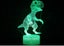 Dinosaur 3D LED Night Light, Power By USB, 7 Changeable colors Carousel 3