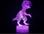 Dinosaur 3D LED Night Light, Power By USB, 7 Changeable colors Carousel 5