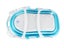 Portable Bathtub Baby Bathtub Folding Bath Tub Carousel 5