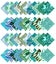 Soimoi 40Pcs Animals Print Cotton Precut Fabrics For Quilting Craft Strips Carousel 2