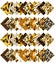 Soimoi 40Pcs Animals Print Cotton Precut Fabrics For Quilting Craft Strips Carousel 2