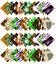 Soimoi 40Pcs Animals Print Cotton Precut Fabrics For Quilting Craft Strips Carousel 2