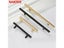 NAIERDI Brushed Gold Straight Door Handle Cabinet Handles Stainless Steel Black Carousel 3