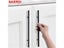 NAIERDI Brushed Gold Straight Door Handle Cabinet Handles Stainless Steel Black Carousel 9